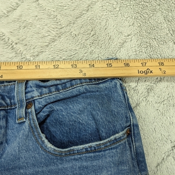 Levi's Jeans Women's 31 Blue 501 Original Fit High Rise Straight Leg Button Fly - Picture 4 of 10